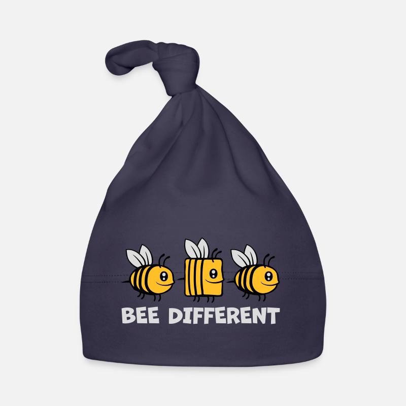 bee different Bienen Zitat Baby Bio-Mütze