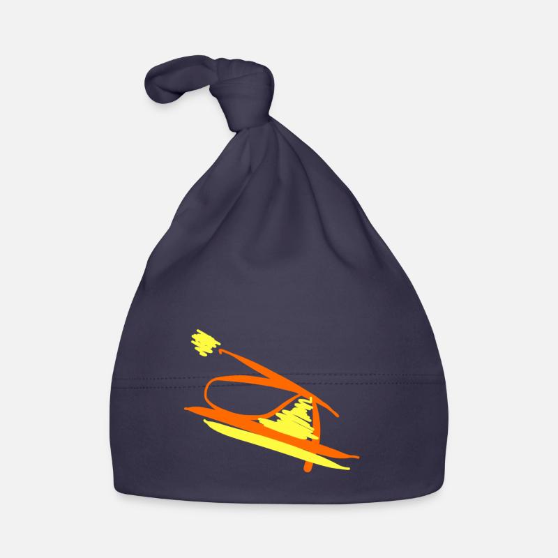 Gift idea for creative minds (orange yellow) Organic Baby Cap