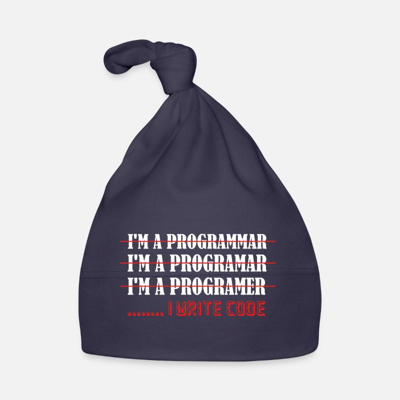 I'm A Programmar ........ I Write Code Software Co Baby Bio-Mütze