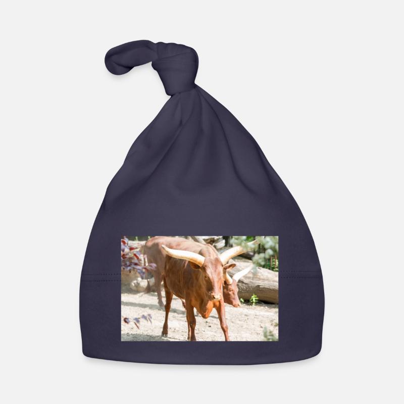 Ankole-Watusi oder Ankole Longhorn Watussirind Baby Bio-Mütze