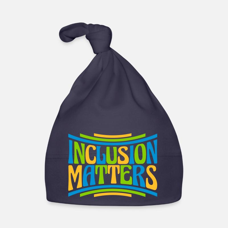 inclusion matters Logo Quote Organic Baby Cap