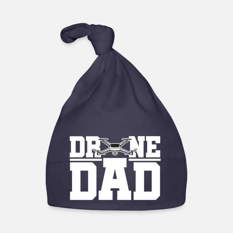 Drone Dad Graphic Drone Flying Quadcopter Pilot RC Organic Baby Cap