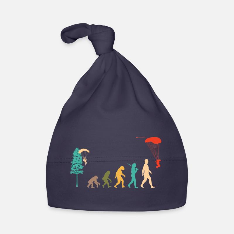 Skydive Evolution: Fallschirmspringer Design - Baby Bio-Mütze - Navy