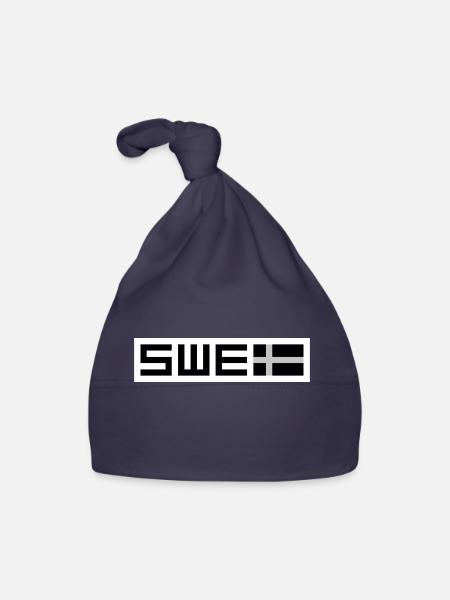 Schwedische Taktik - Baby Bio-Mütze - Navy - Vorne