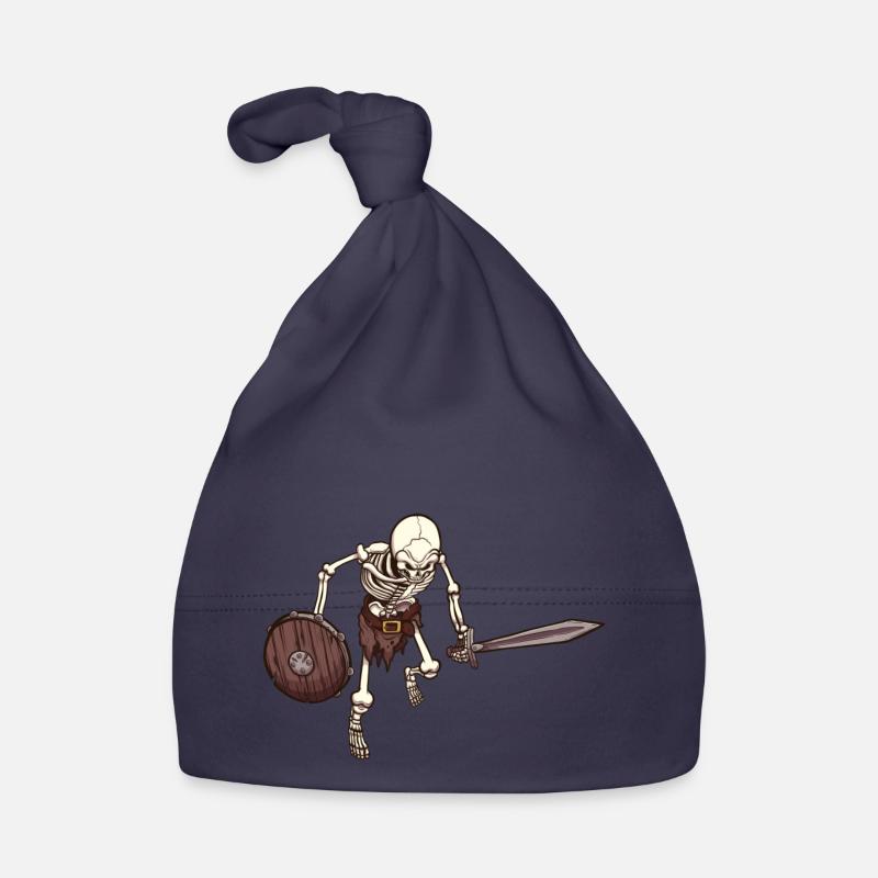 Skeleton Warrior Organic Baby Cap