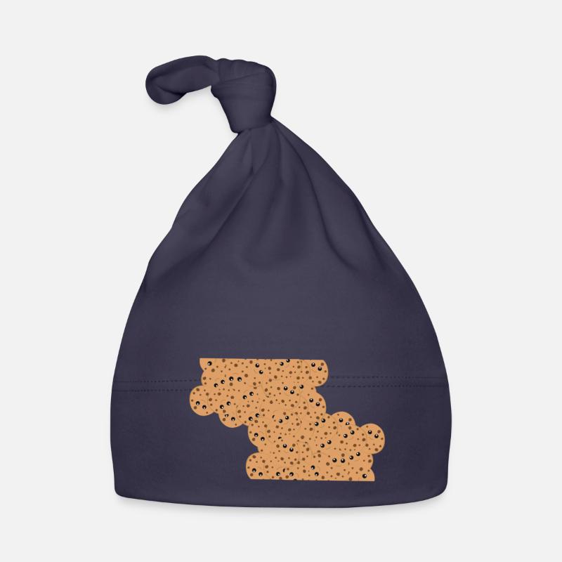 Beaucoup de cookies sous une seule forme - Bonnet bio Bébé - marine