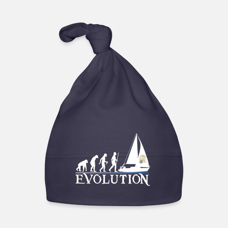 Evolution white version Organic Baby Cap