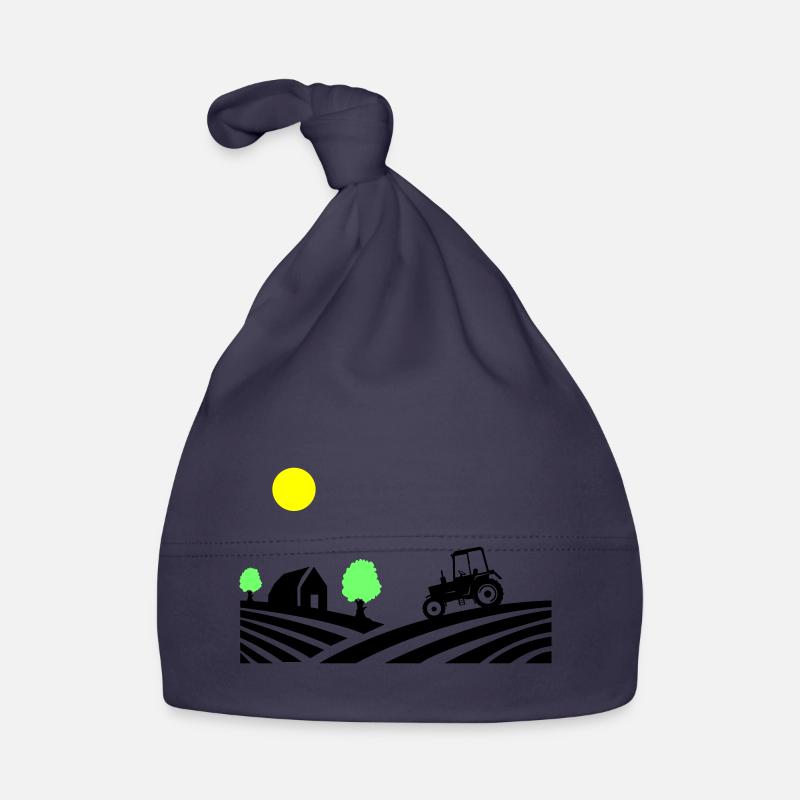 Tractor Farm Organic Baby Cap