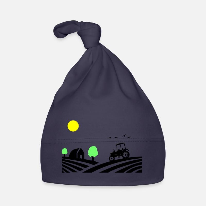 Tractor Farm Organic Baby Cap