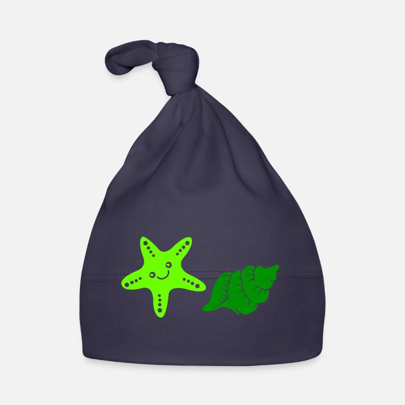 Starfish Shell 1 Organic Baby Cap
