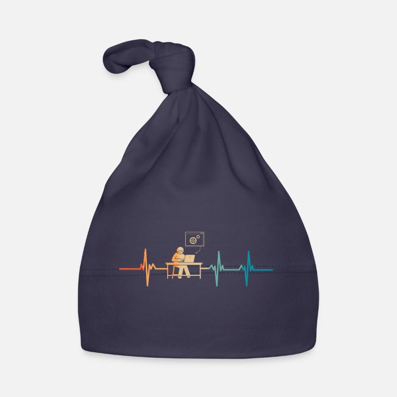 Heartbeat programmer Organic Baby Cap