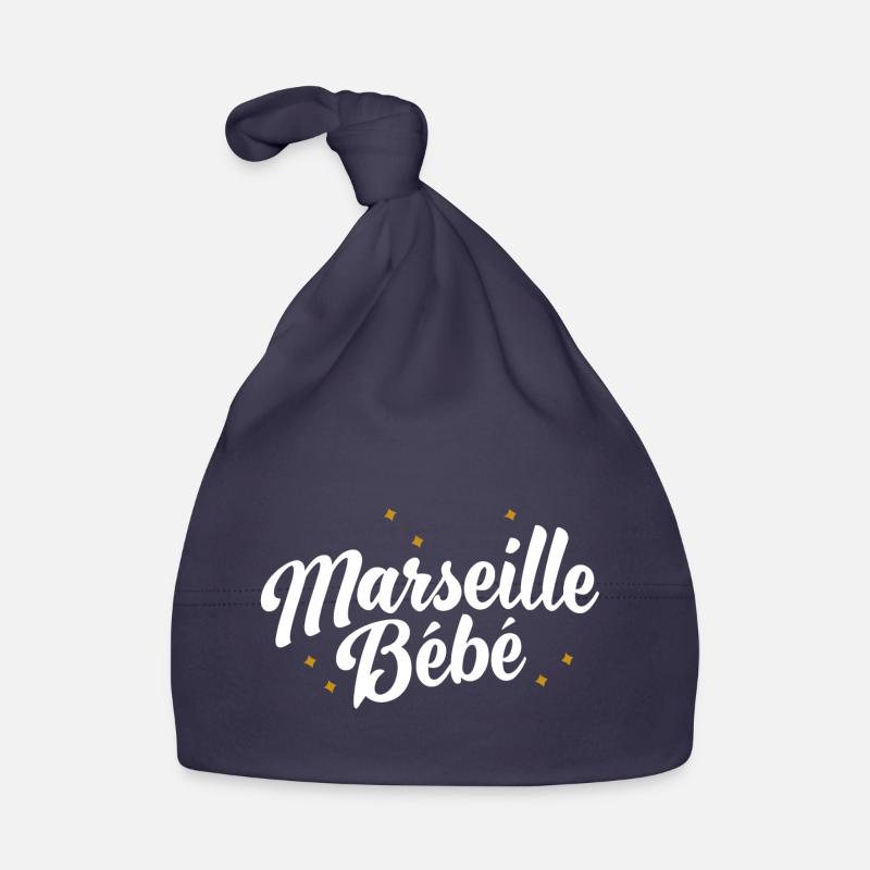 Marseille bébé - Bonnet bio Bébé - marine