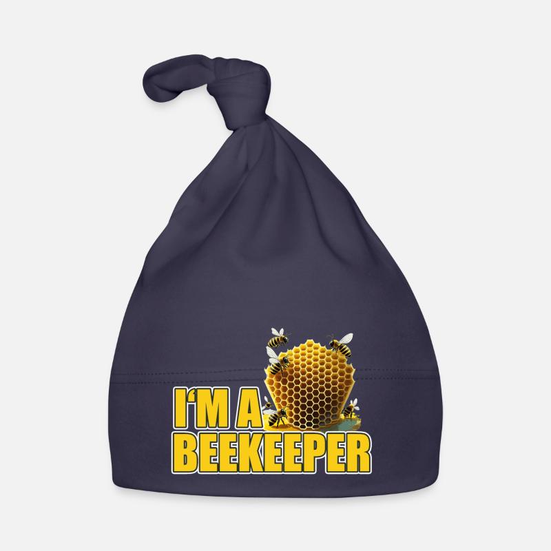 I’m a Beekeeper cool proud logo design Organic Baby Cap