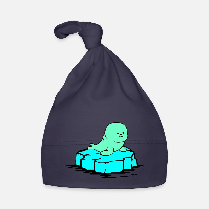 robbe eisscholle - Baby Bio-Mütze - Navy