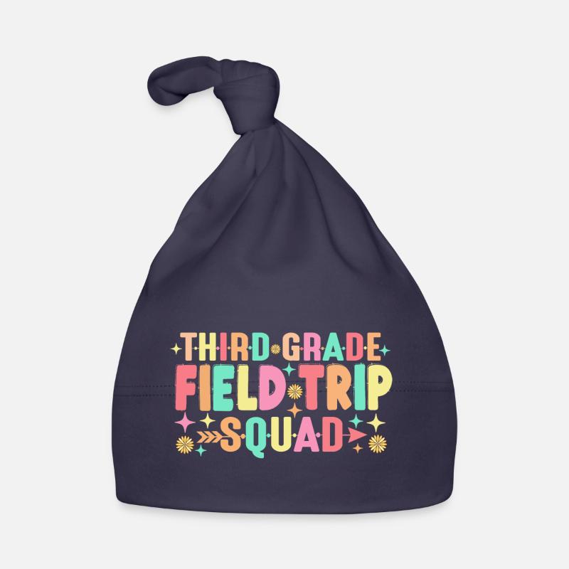 Teacher Students Third 3rd Grade Field Trip Squad Organic Baby Cap