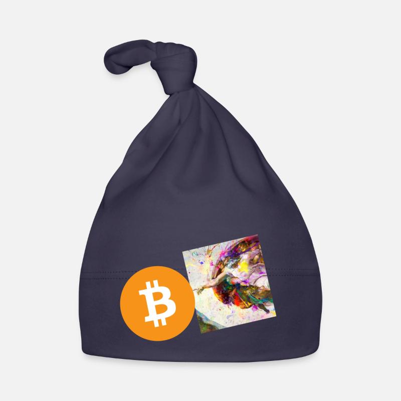 Krypto Creation Hand 6 Bitcoin BTC Baby Bio-Mütze