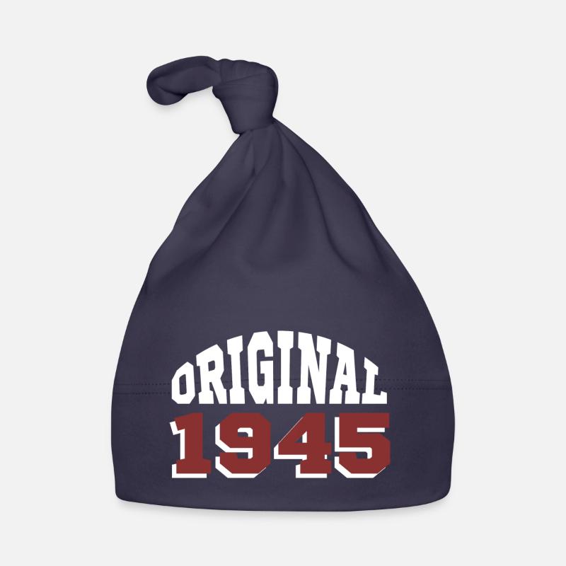 Original 1945 - Bonnet bio Bébé - marine