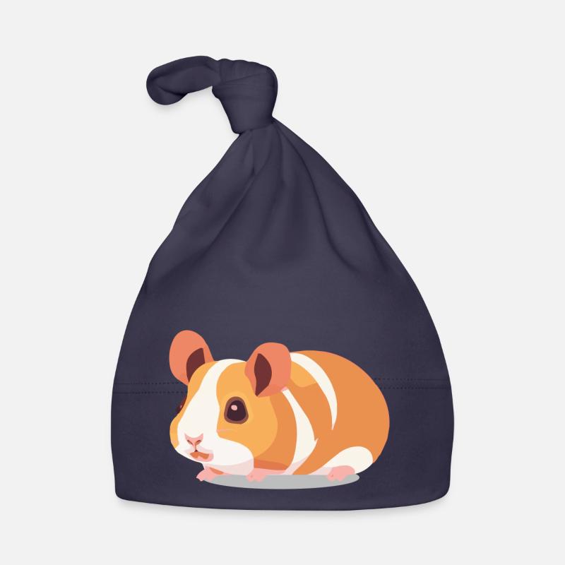 Cochon d’Inde Mignon Marron Blanc Bonnet bio Bébé