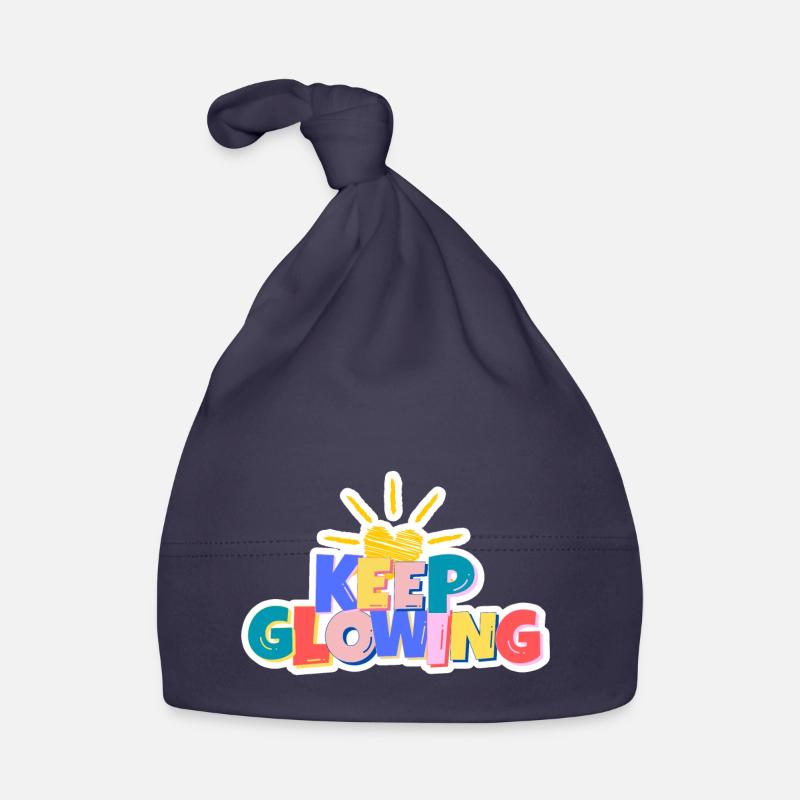 Continuez à briller - Bonnet bio Bébé - marine