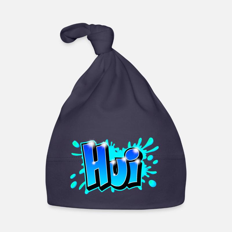 Graffiti "Hui" printable on any medium! Organic Baby Cap