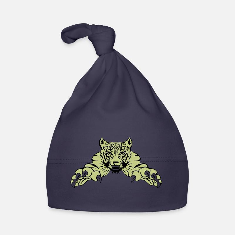 Tiger Attack Organic Baby Cap