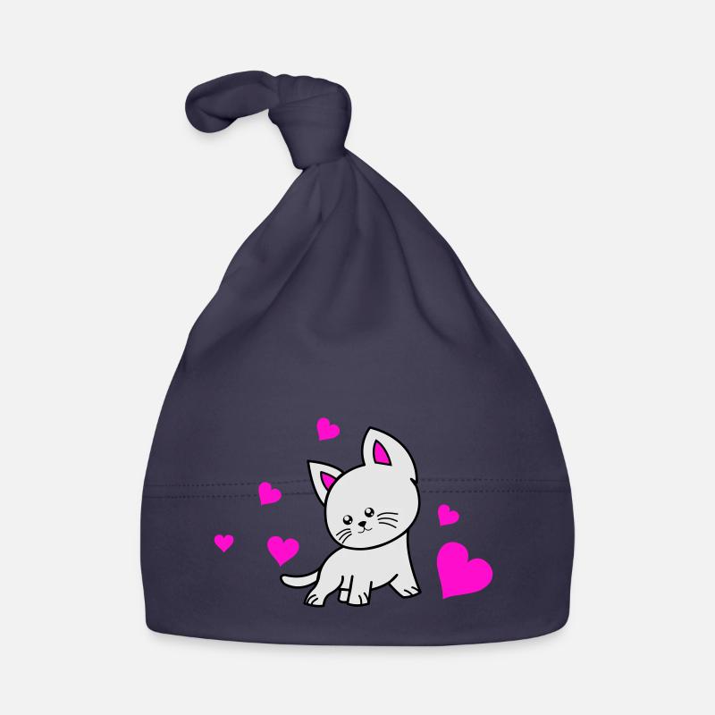 Cat Love 02 Organic Baby Cap