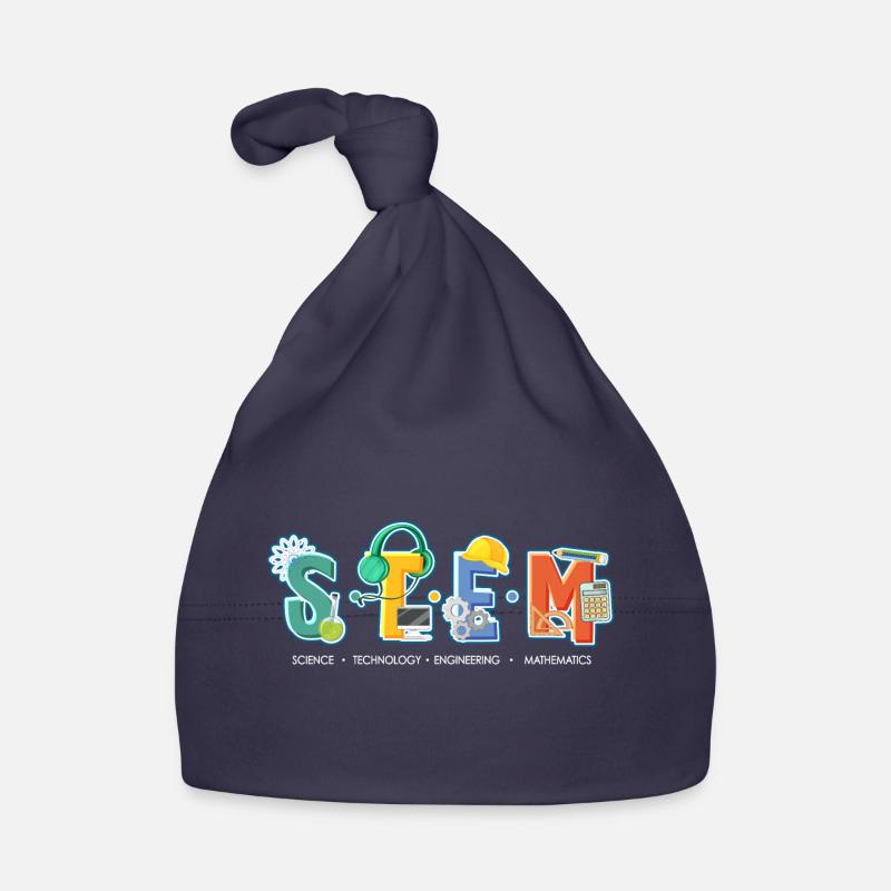 Science Technology Engineering Mathematics STEM Organic Baby Cap