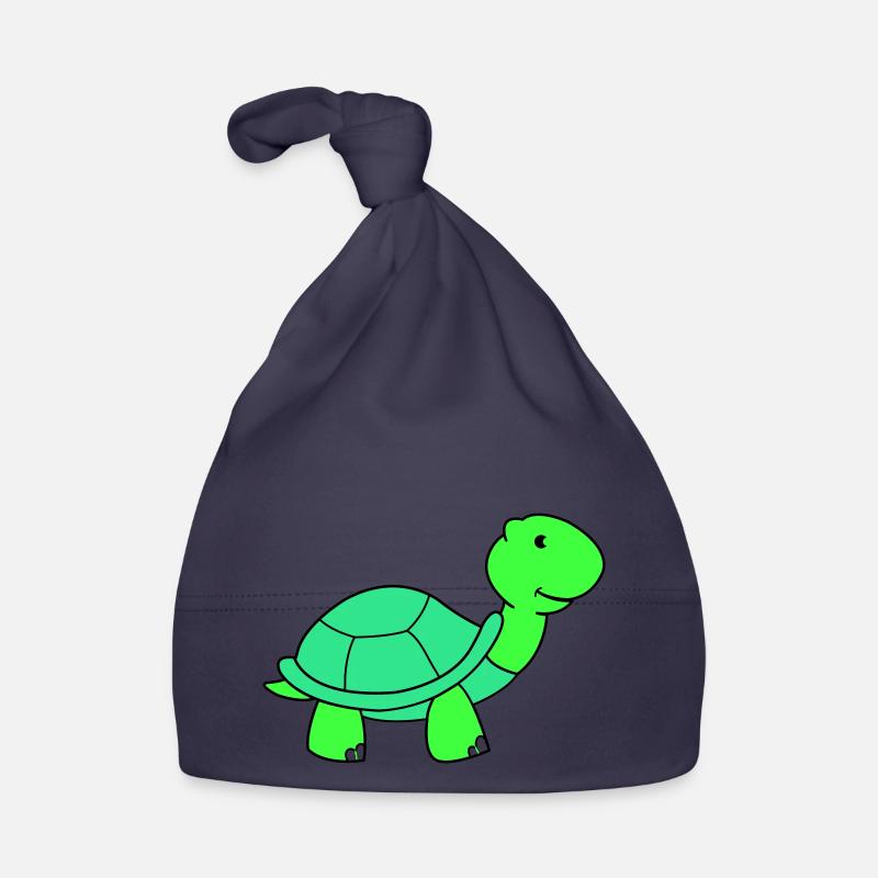 schildkröte - Baby Bio-Mütze - Navy