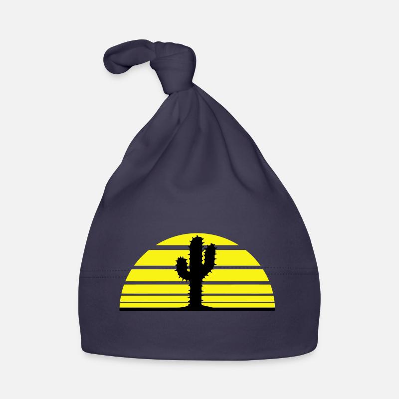 Cactus Plant Spines Desert Cacti Silhouette Organic Baby Cap