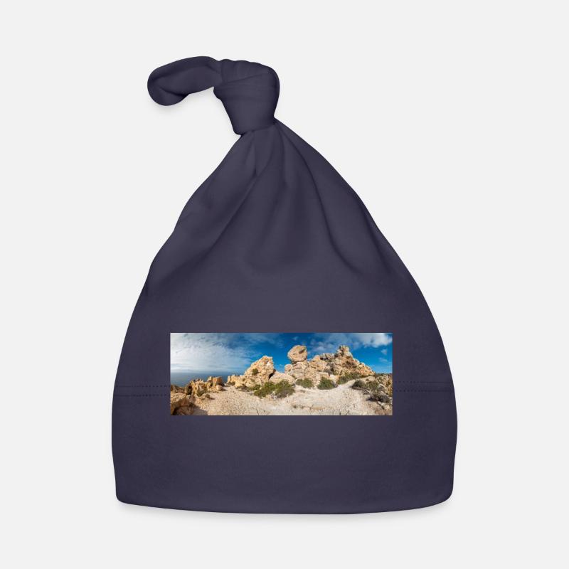 Dingli rock formation near Dingli Cliffs Malta Organic Baby Cap