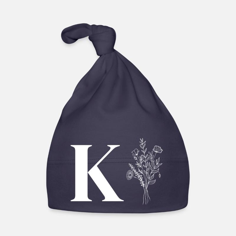 Lette k fleurs minimalistes Bonnet bio Bébé