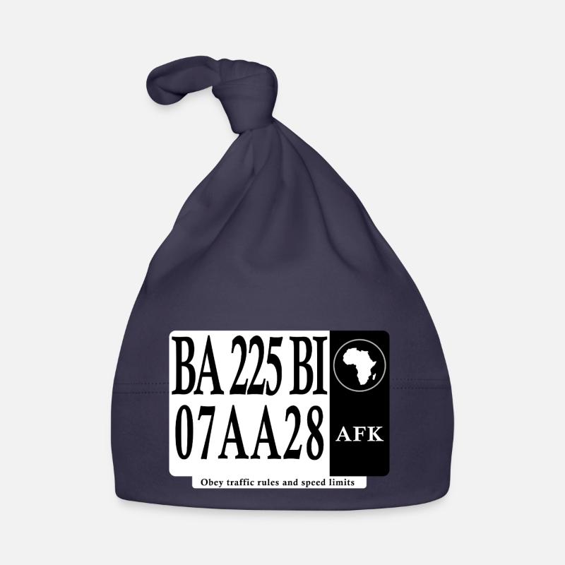 Plaque de sensibilisation Routière - Bonnet bio Bébé - marine
