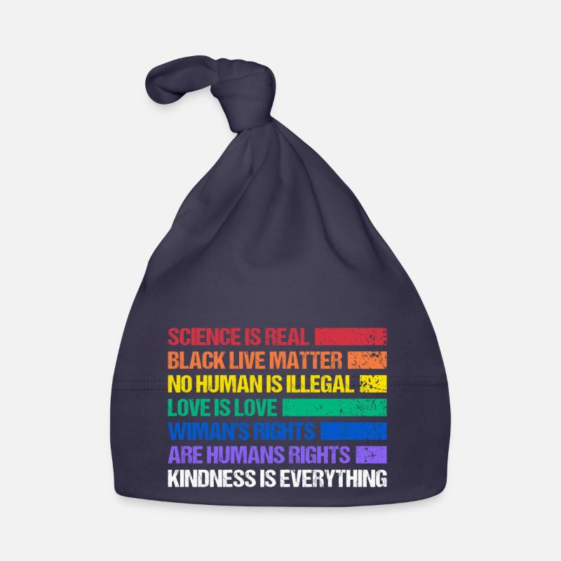 Rainbow Regenbogen Lesbe Pride LGBTQ Baby Bio-Mütze