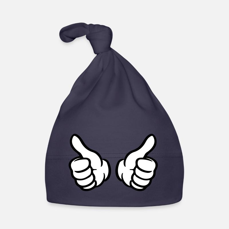 Thumbs Up Hand Like Organic Baby Cap