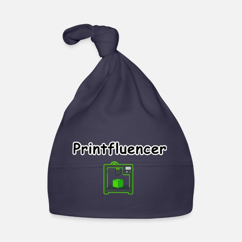 printfluencer 02 - Bonnet bio Bébé - marine