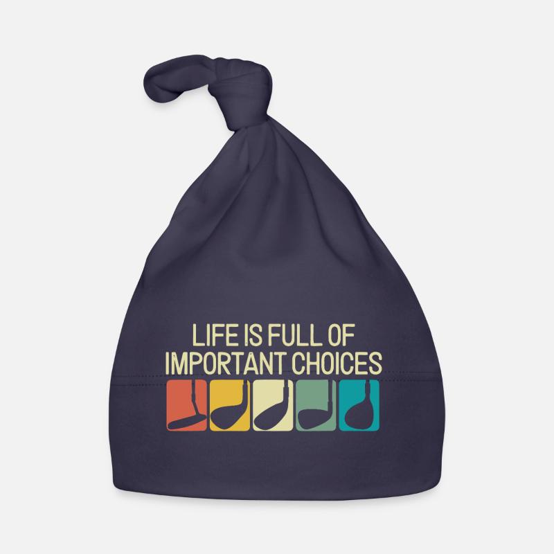 Important Choices Retro Typography Graphic Organic Baby Cap