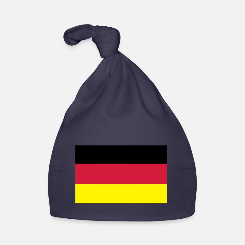 Drapeau allemand - Bonnet bio Bébé - marine