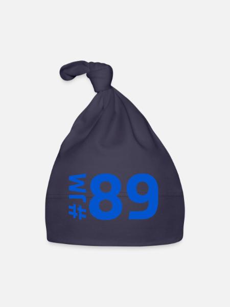 JM89 - Bonnet bio Bébé - marine - Devant