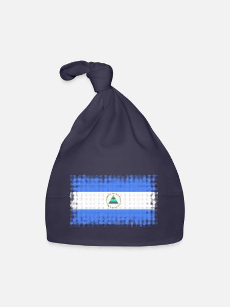 Nicaragua Nicaragua - Baby Bio-Mütze - Navy - Vorne