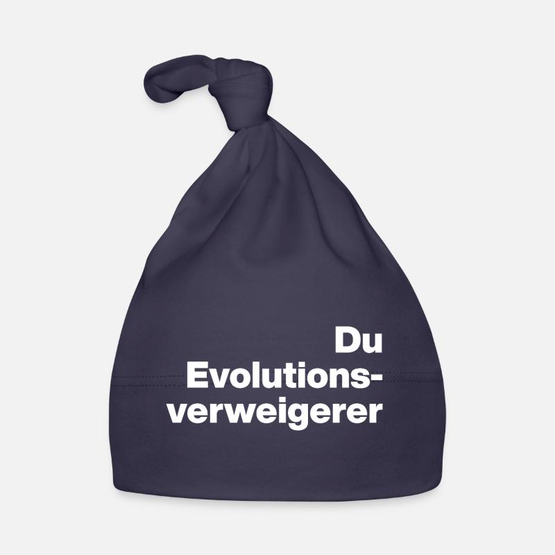 YOU EVOLUTION DENIER. SARCASM, NAUGHTY Organic Baby Cap