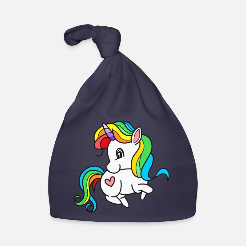Einhorn Einhörner Baby Bio-Mütze