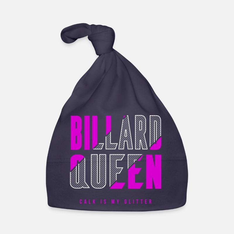 Reine du billard - Bonnet bio Bébé - marine
