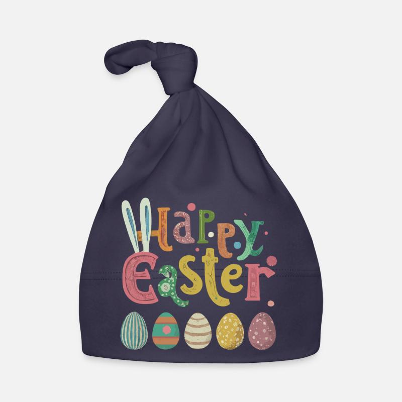 Colorful Easter egg with cheerful details Organic Baby Cap