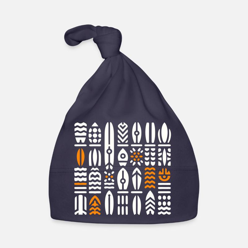 Abstract Surf and Wave Patterns Organic Baby Cap