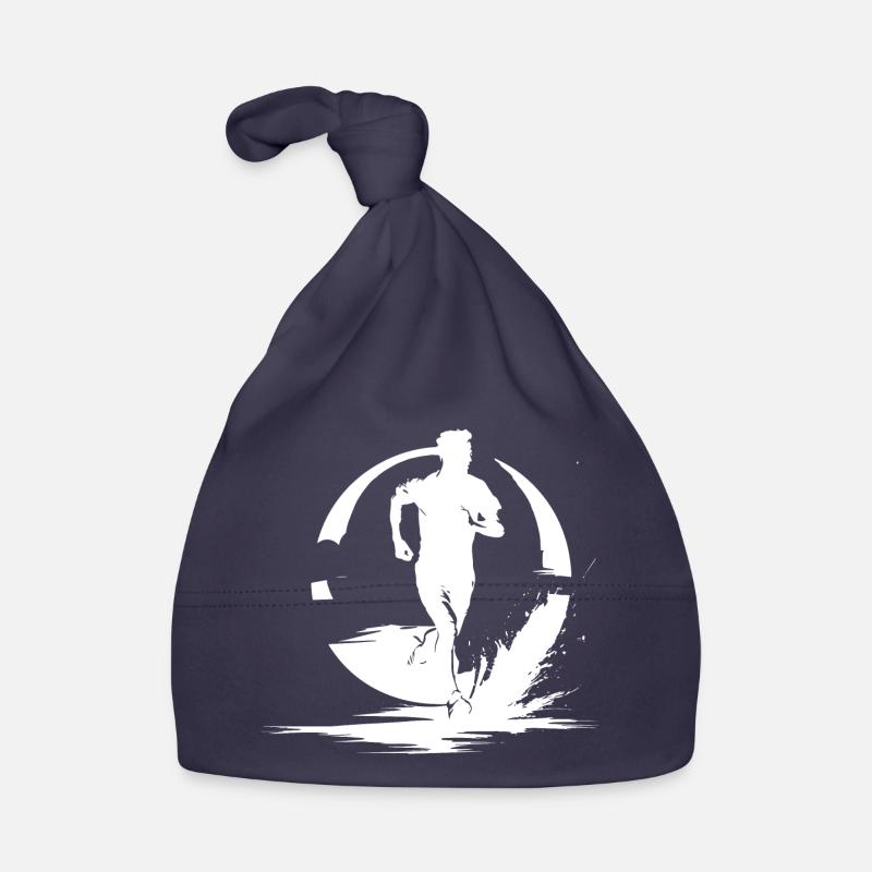 Marathon Boy Drawing Organic Baby Cap