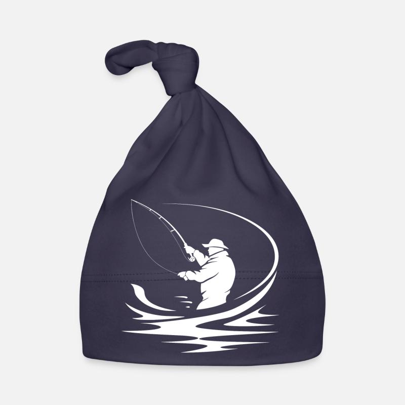 Dessin de pêcheur Bonnet bio Bébé