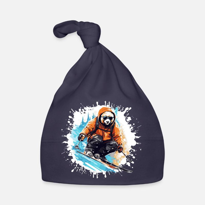 Panda Ski Skiing Bonnet bio Bébé