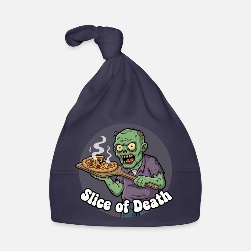 Zombie Pizza Slice Organic Baby Cap