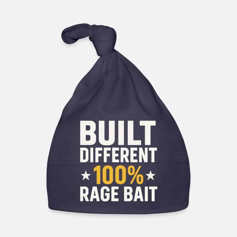 Built Different 100% Rage Bait, Funny Meme  Organic Baby Cap