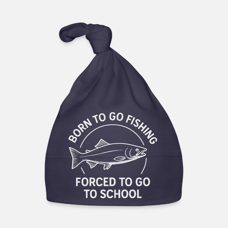 Né pour aller pêcher, forcé d’aller à l’école Pêcheur Bonnet bio Bébé